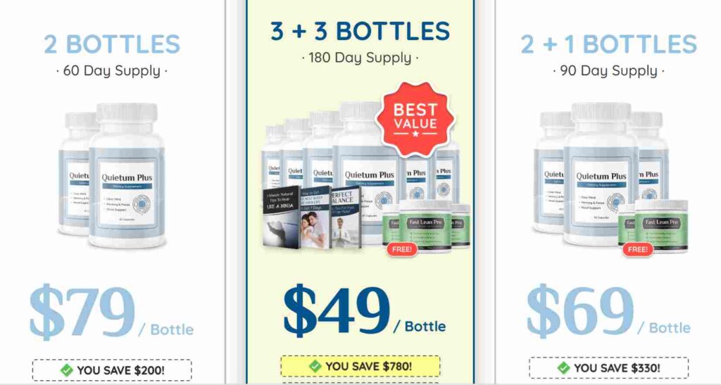 Quietum Plus Pricing Image