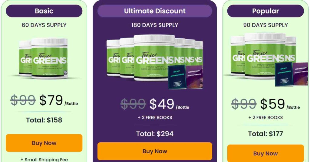 Tonic Greens Pricing Image
